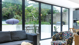 we install aluminium bi folding doors throughout Greenhithe