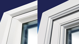Chamfered or Fully featured window profiles available